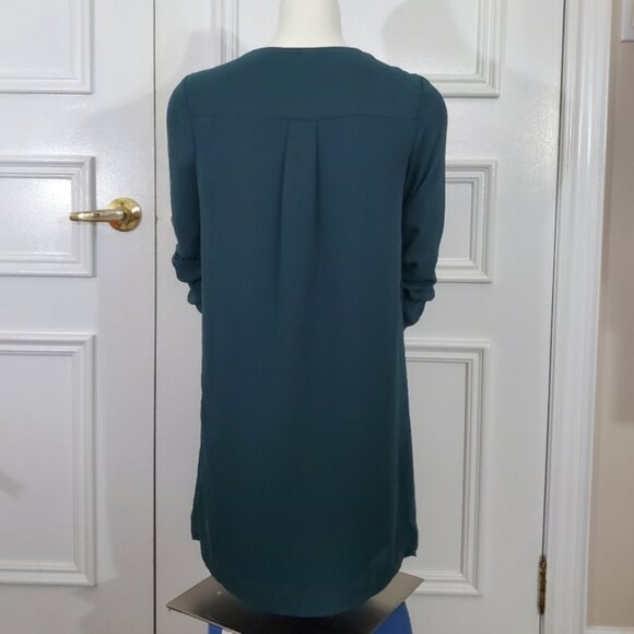 Teal Cardi Shirt Dress - Picture 7 of 15